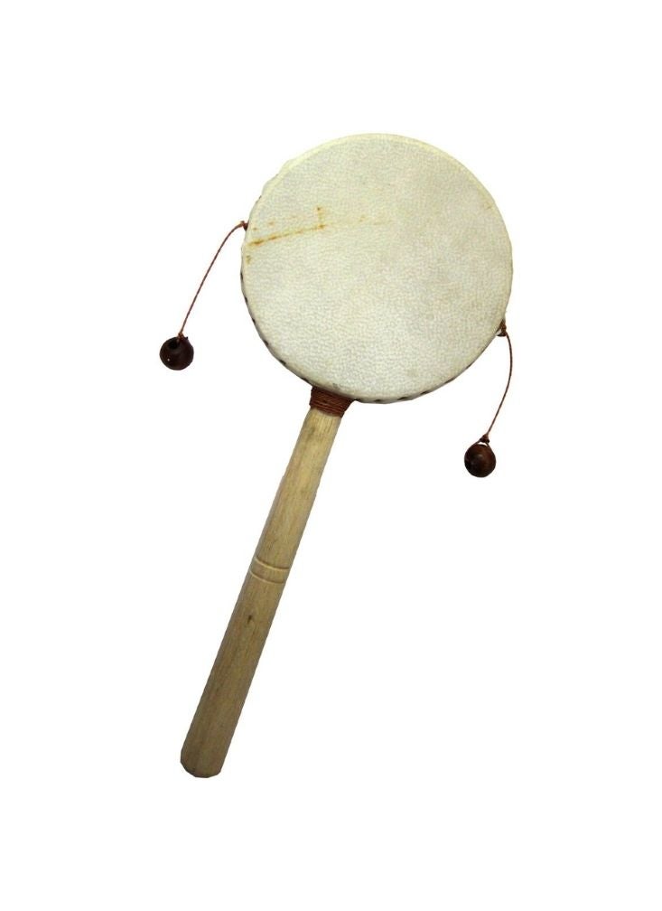 Premium Traditional Handheld Frame Drum with Wooden Handle – Folk Percussion Instrument - Image 1